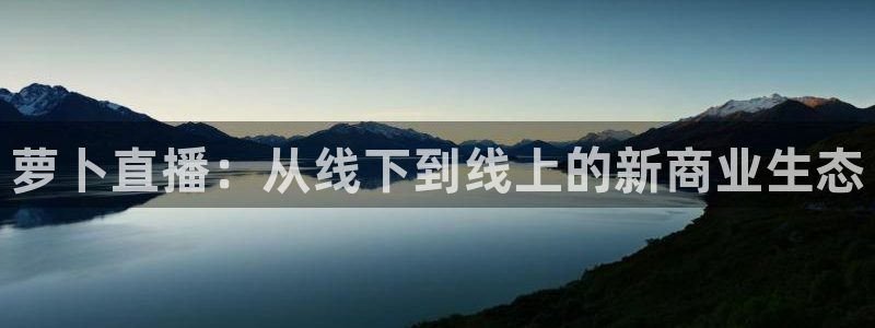 足球直播绿茵体育：萝卜直播：从线下到线上的新商业生态